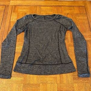 Lululemon race your pace, long sleeve top size 8